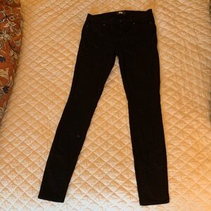 Paige Black Skinny Jeans 34 inch inseam size 29